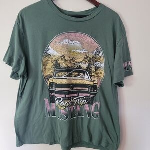 Ford Green Mustang Graphic Tee